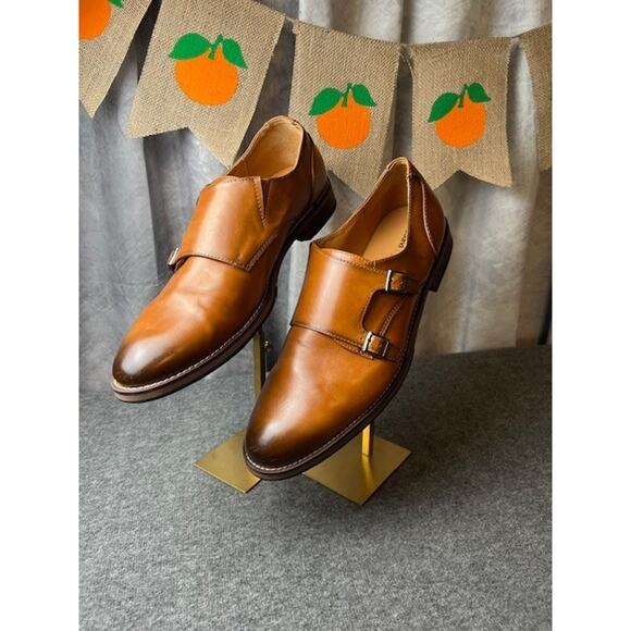 Abound Nico Double Monk Strap Mens Loafer sz 12 Tan - Picture 1 of 11
